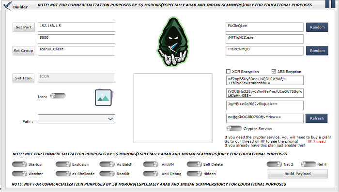 ICARUS RAT - Cracked HVNC