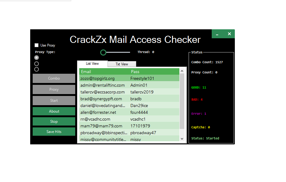 
Mail access checker By CrackZx